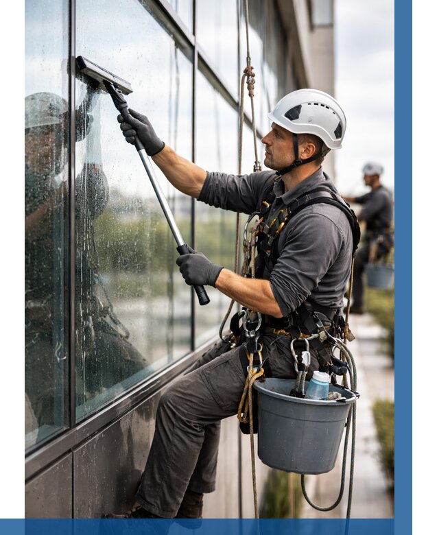 Мойка стеклянных фасадов в Изобильном от 208 р. | ВЫСОТНИК-Збл