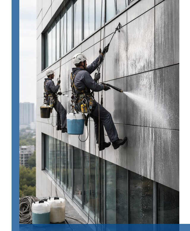 Профессиональная мойка вентилируемых фасадов в Изобильном