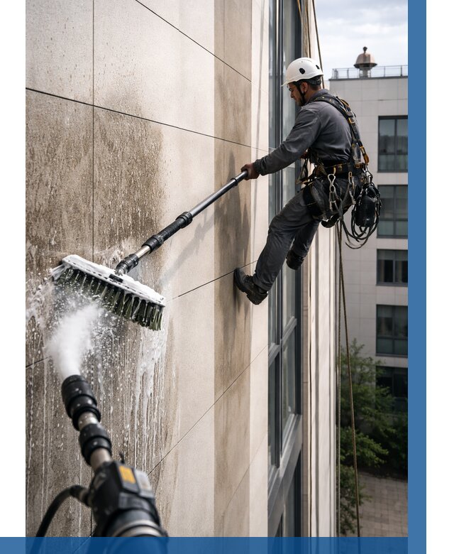 Мойка фасада из керамогранита в Изобильном от 312 р. | ВЫСОТНИК-Збл