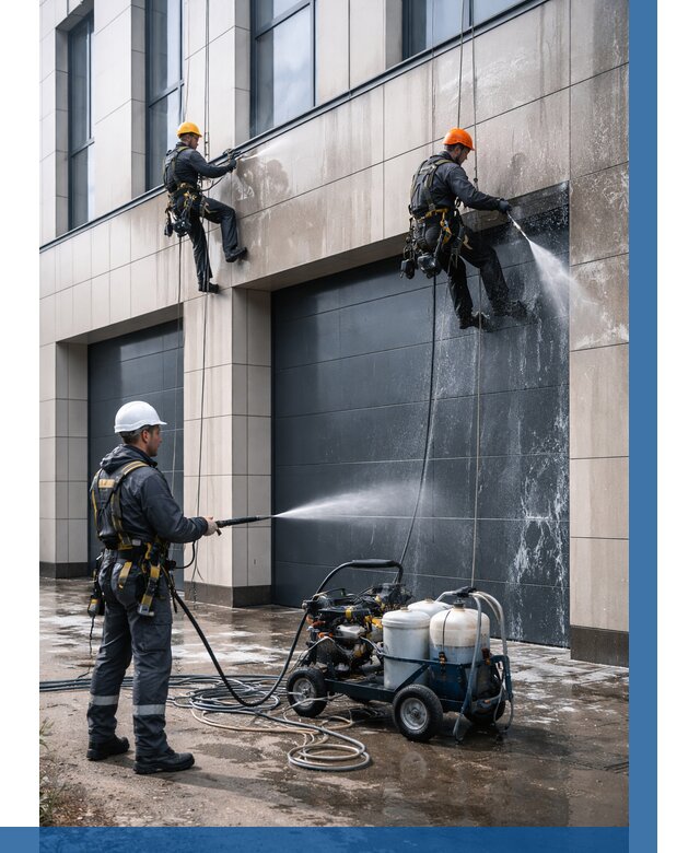 Послестроительная мойка фасада в Изобильном от 312 р. | ВЫСОТНИК-Збл