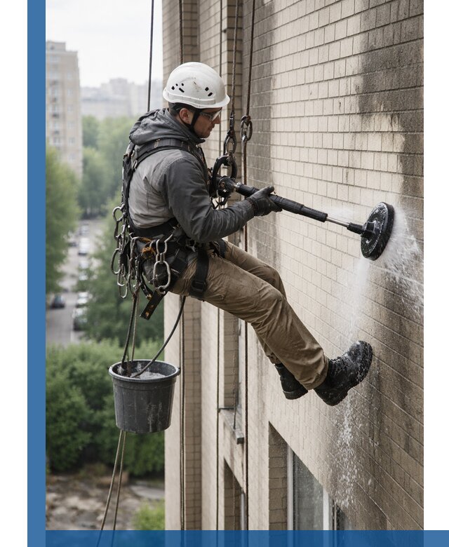 Очистка фасада от копоти в Изобильном профессионально и безопасно