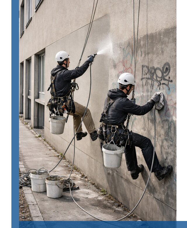 Антиграффити покрытие фасада с защитой от надписей в Изобильном