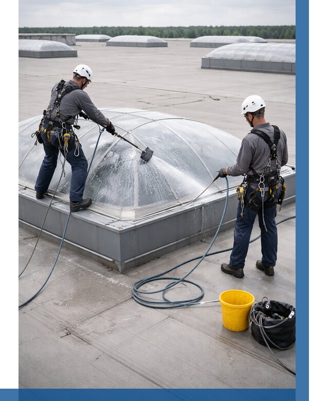 Мойка зенитных фонарей в Изобильном, заказать от 4675 р. | ВЫСОТНИК-Збл