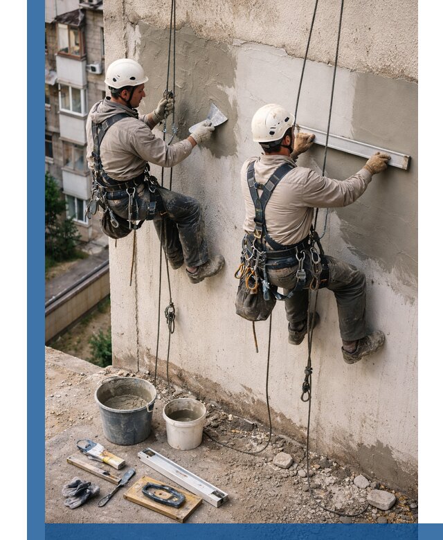 Комплексный ремонт штукатурного фасада с гарантией в Изобильном