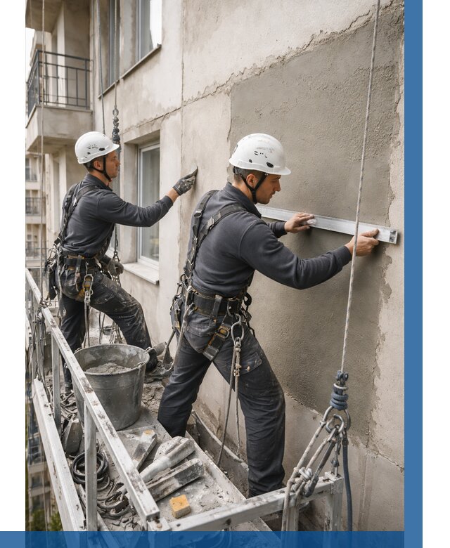 Штукатурка фасада на высоте в Изобильном от 935 р. | ВЫСОТНИК-Збл