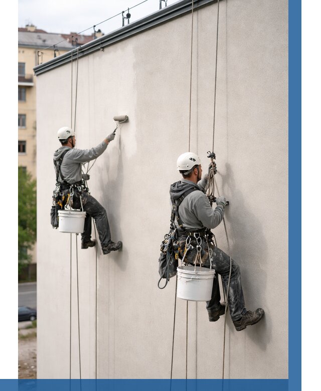 Покраска оштукатуренного фасада в Изобильном от 332 р. | ВЫСОТНИК-Збл