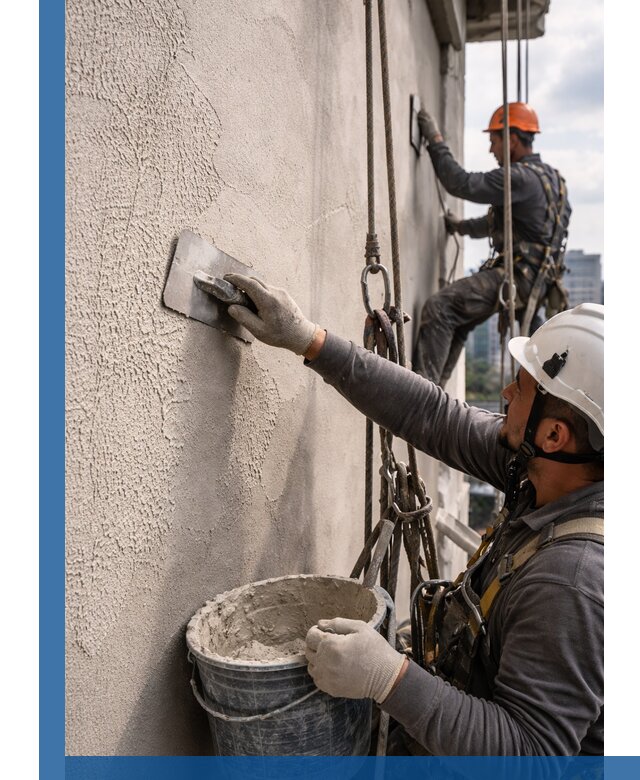 Декоративная штукатурка фасада с утеплением и защитой в Изобильном