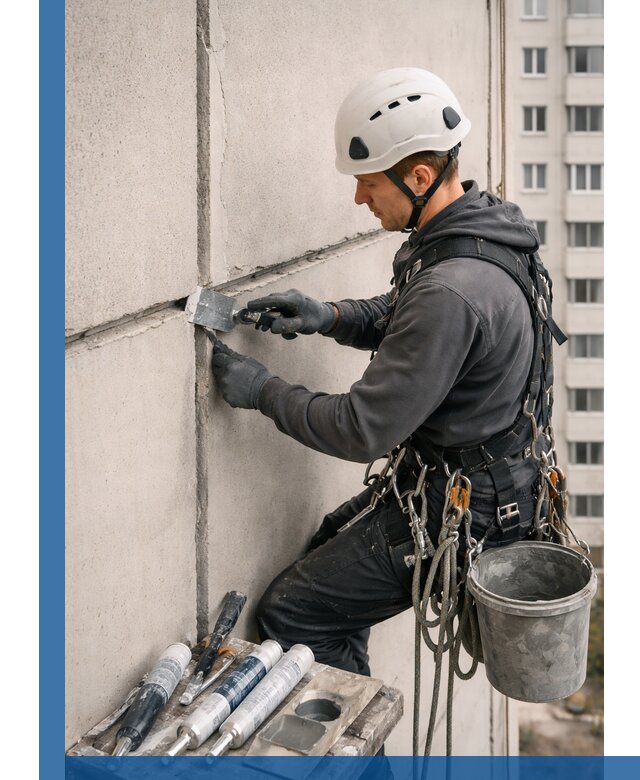Ремонт межпанельных швов в Изобильном герметизация и восстановление