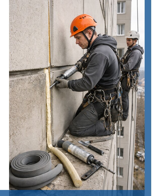 Теплый шов межпанельные швы в Изобильном от 727 р. | ВЫСОТНИК-Збл