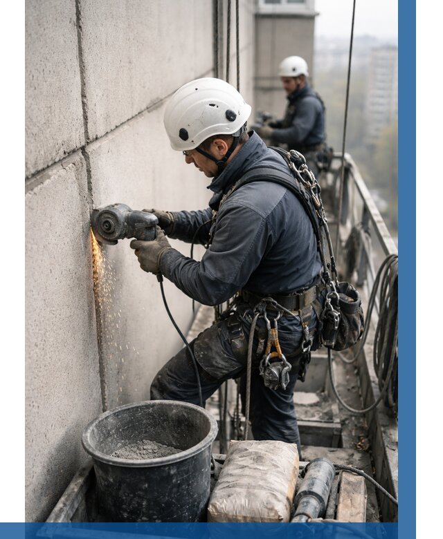 Штробление межпанельных швов в Изобильном от 1247 р. | ВЫСОТНИК-Збл