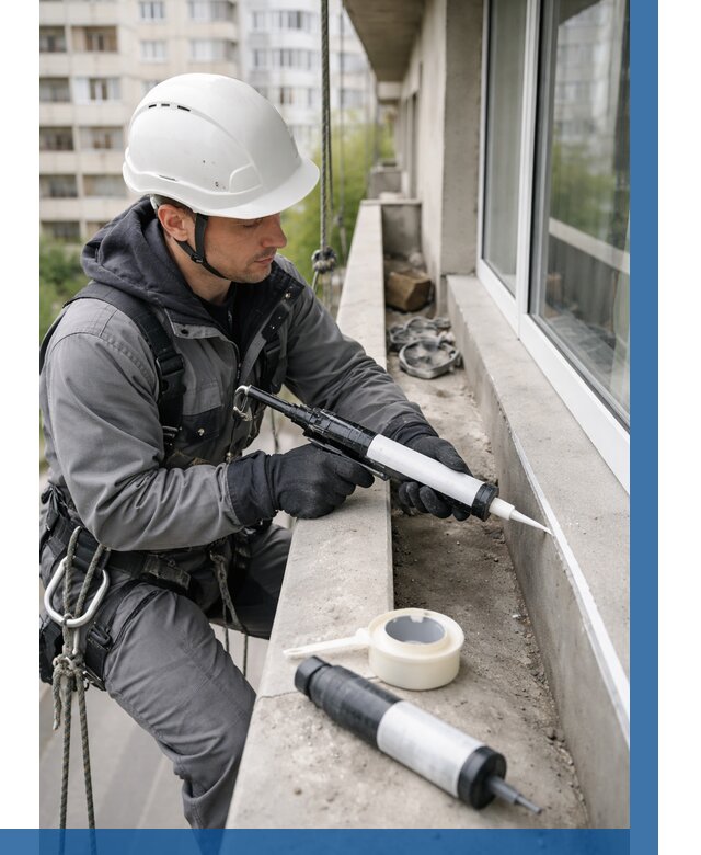 Герметизация швов лоджии в Изобильном от 4675 р. | ВЫСОТНИК-Збл