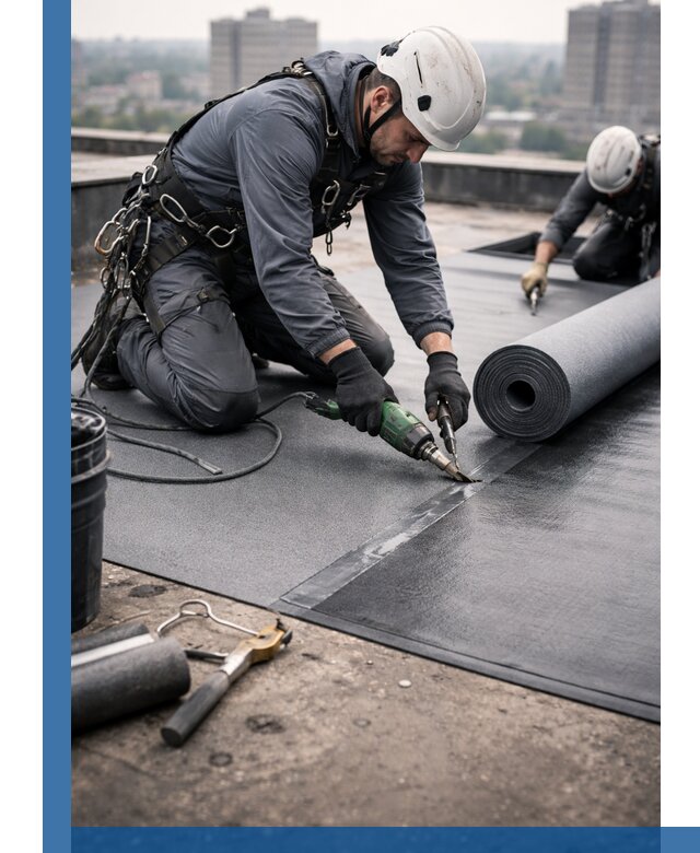 Ремонт мягкой кровли в Изобильном с выездом промальпинистов