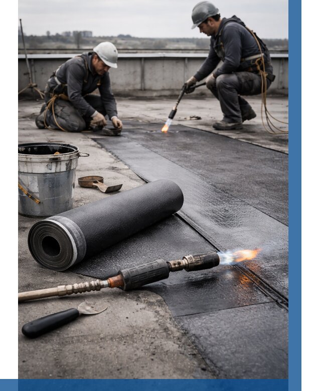 Ремонт рулонной кровли в Изобильном от 675 р. | ВЫСОТНИК-Збл