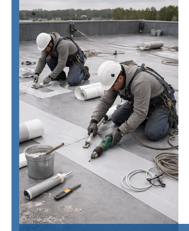 Ремонт мембранной кровли в Изобильном качественно и с гарантией