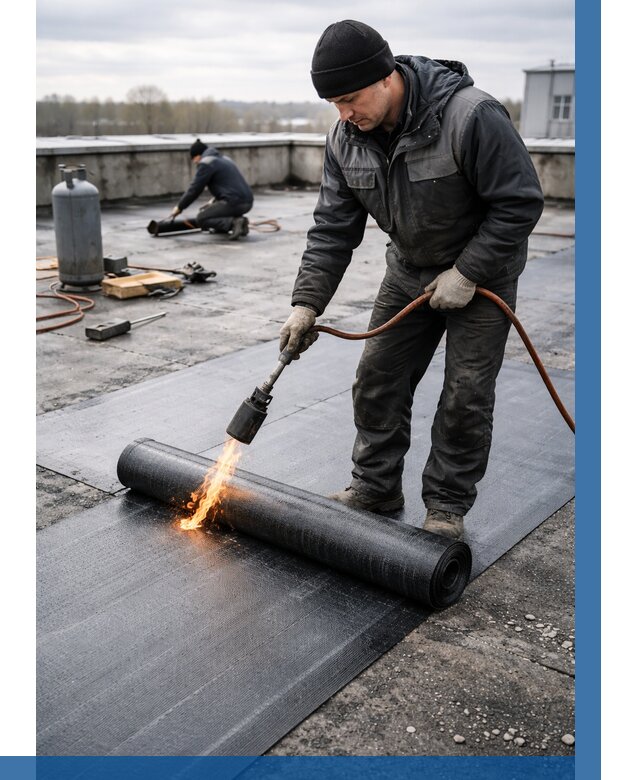 Ремонт наплавляемой кровли в Изобильном от 727 р. | ВЫСОТНИК-Збл