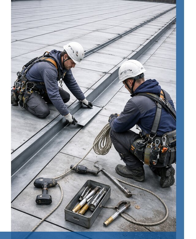 Ремонт фальцевой кровли в Изобильном от 727 р. | ВЫСОТНИК-Збл