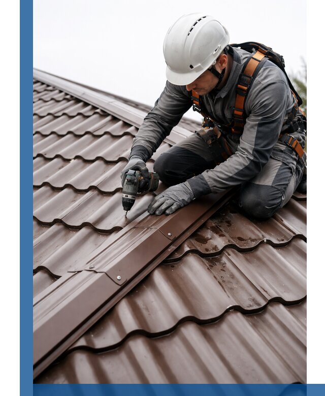 Ремонт металлочерепицы на крыше в Изобильном профессионально