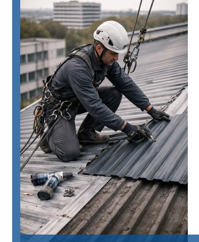 Ремонт профнастила на кровле в Изобильном, работы под ключ