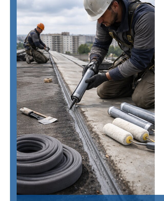 Герметизация швов кровли в Изобильном с гарантией герметичности