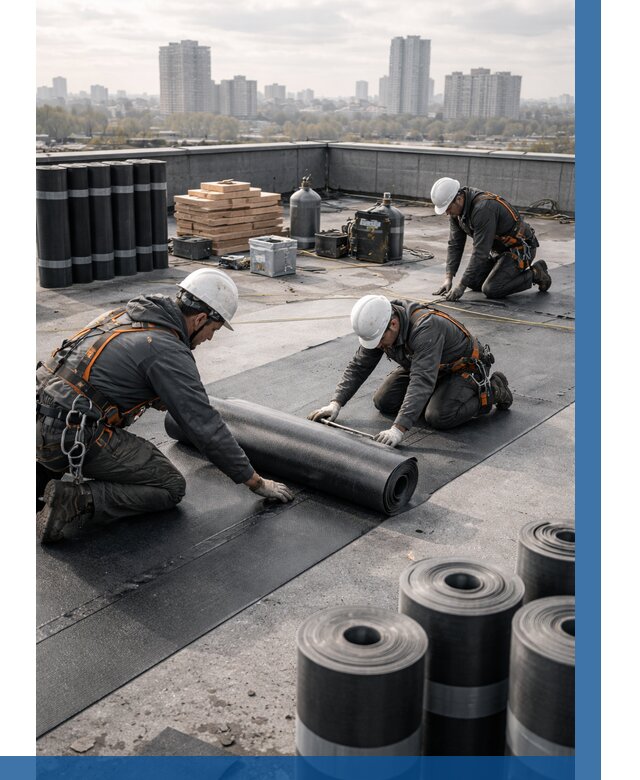 Монтаж мягкой кровли под ключ в Изобильном от 467 р. | ВЫСОТНИК-Збл