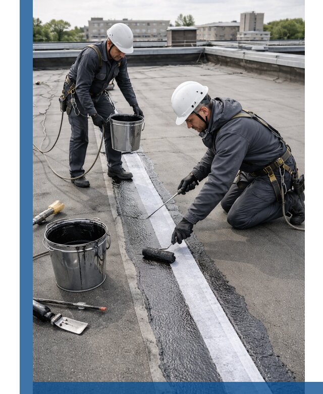 Гидроизоляция кровли мастикой в Изобильном надежная защита