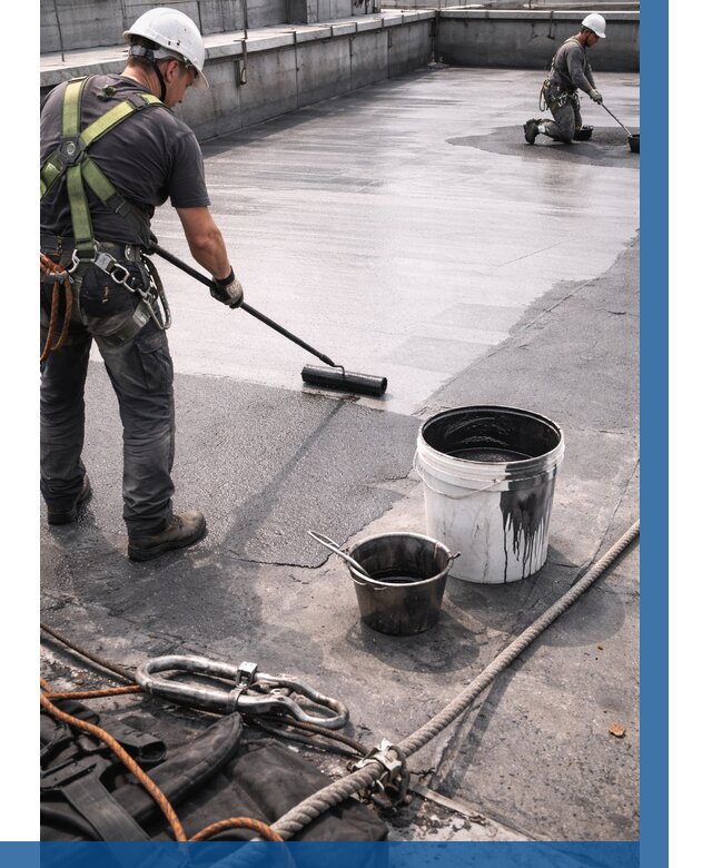 Гидроизоляция кровли жидкой резиной в Изобильном от 519 р. | ВЫСОТНИК-Збл