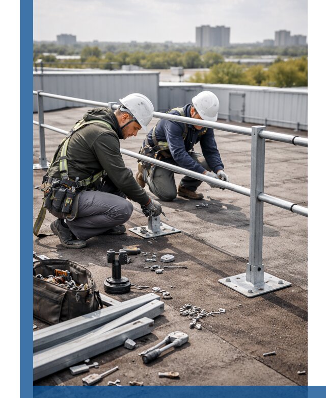 Монтаж кровельного ограждения в Изобильном под ключ с гарантией