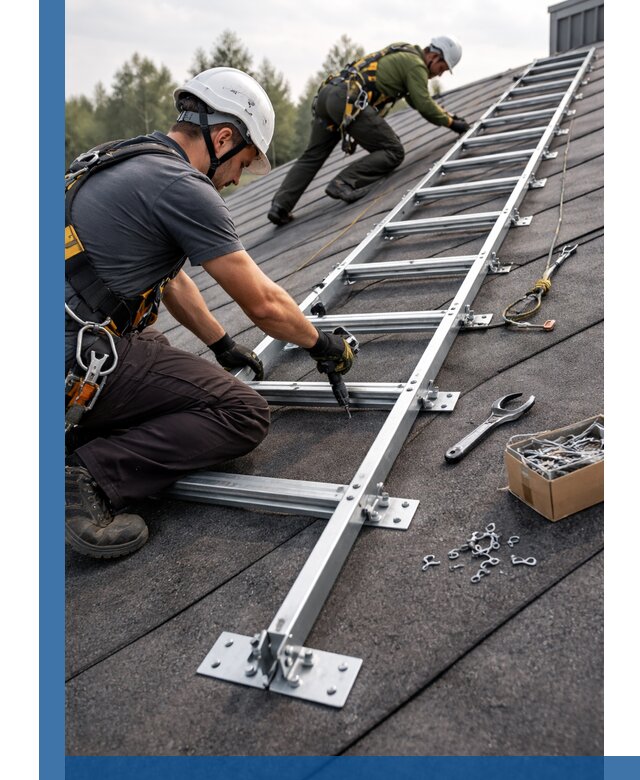 Профессиональный монтаж кровельной лестницы в Изобильном под ключ