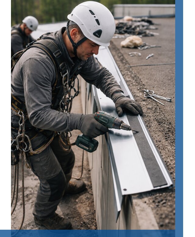 Монтаж капельника на кровле в Изобильном от 312 р. | ВЫСОТНИК-Збл