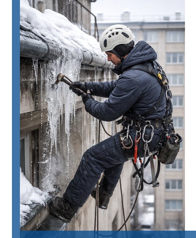 Удаление наледи и чистка водостоков в Изобильном оперативно и безопасно