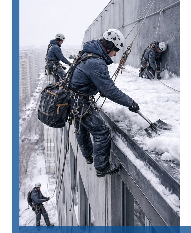 Абонентское обслуживание кровли зимой в Изобильном регулярный уход