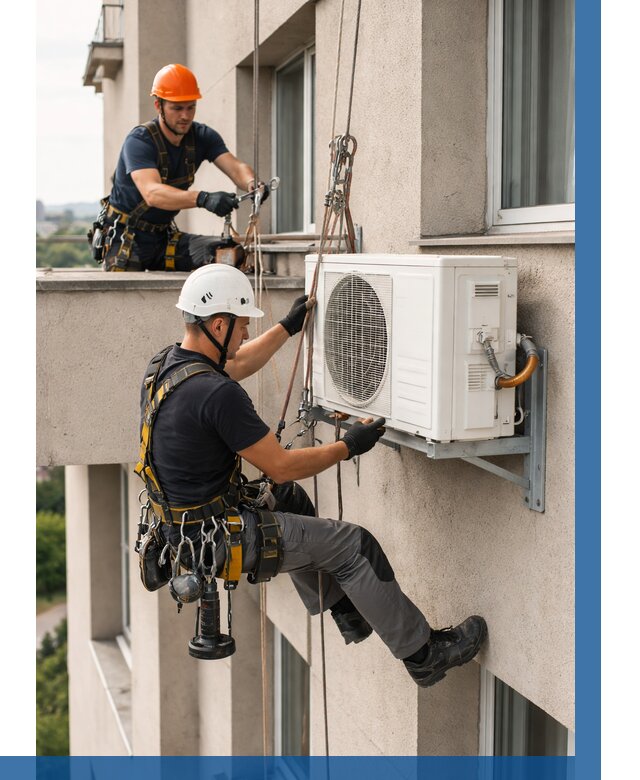 Монтаж внешнего блока кондиционера в Изобильном от 6752 р. | ВЫСОТНИК-Збл