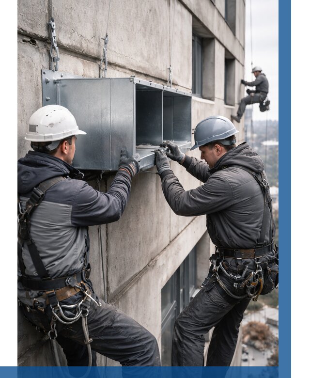 Монтаж вентиляционных коробов в Изобильном от 3116 р. | ВЫСОТНИК-Збл