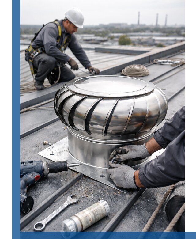 Установка дефлекторов на кровле в Изобильном профессионально