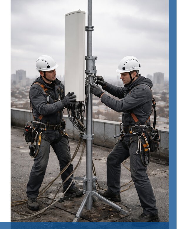 Монтаж антенн связи на крыше в Изобильном от 8830 р. | ВЫСОТНИК-Збл