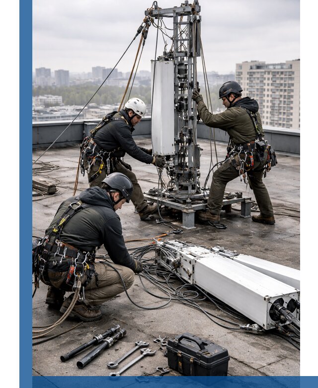 Демонтаж антенн на крыше зданий в Изобильном с гарантией