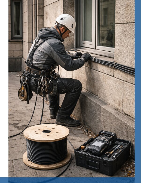 Прокладка оптоволоконного кабеля в Изобильном от 831 р. | ВЫСОТНИК-Збл