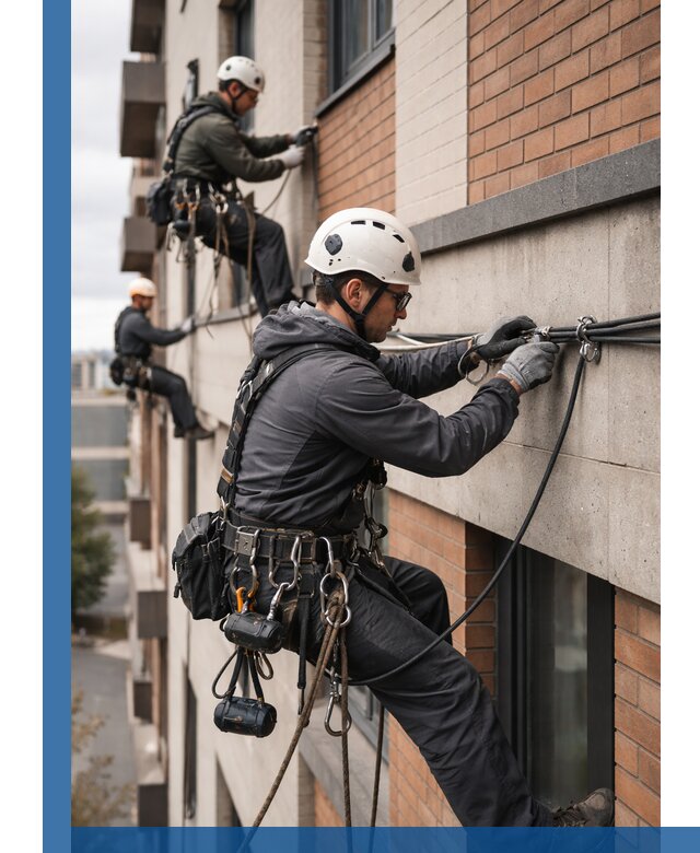 Крепление кабеля на фасаде монтаж и крепеж в Изобильном