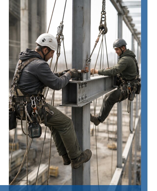 Монтаж металлоконструкций на высоте в Изобильном от 3636 р. | ВЫСОТНИК-Збл