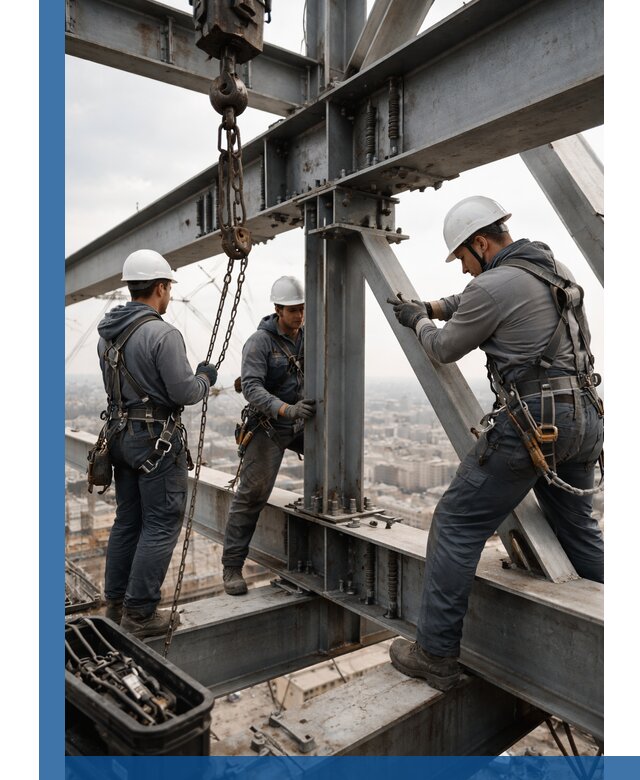 Профессиональный монтаж металлоконструкций на высоте в Изобильном