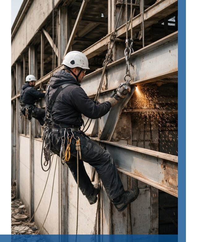 Демонтаж металлоконструкций на высоте в Изобильном от 6752р. |ВЫСОТНИК-Збл