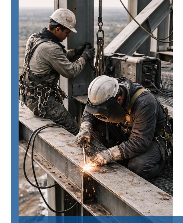 Высотные сварочные работы в Изобильном для промышленных объектов