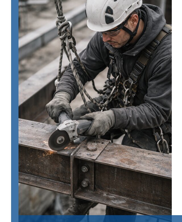 Резка металла на высоте в Изобильном для зданий и конструкций