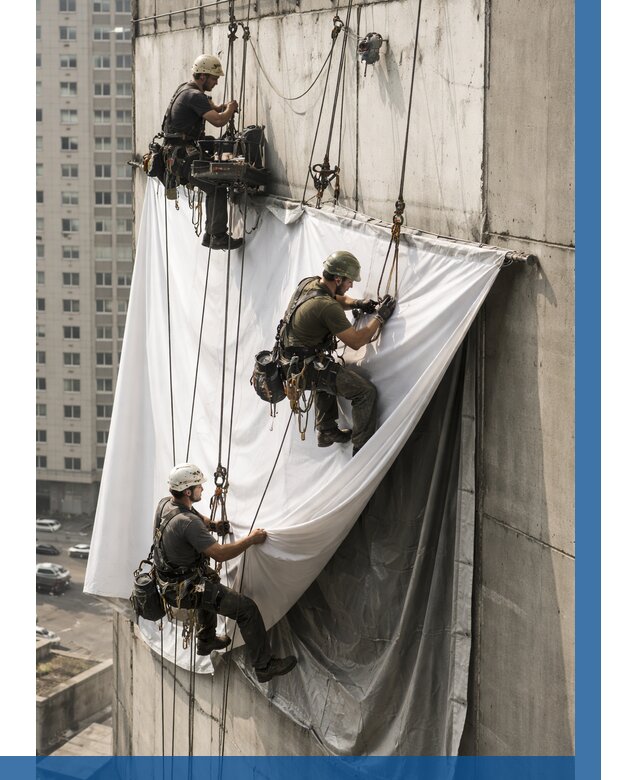 Замена баннерного полотна в Изобильном от 6752 р. | ВЫСОТНИК-Збл—заказать