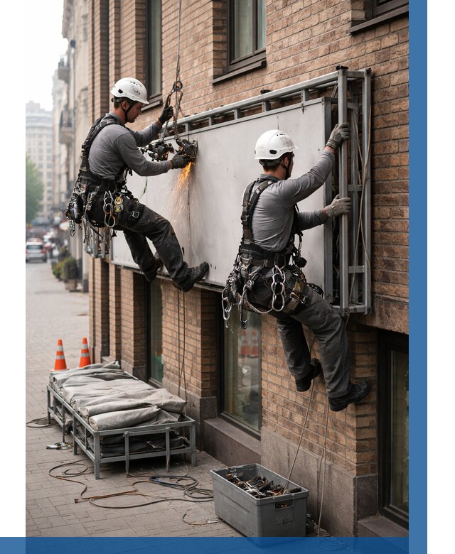 Демонтаж рекламной вывески в Изобильном от 6752 р. | ВЫСОТНИК-Збл