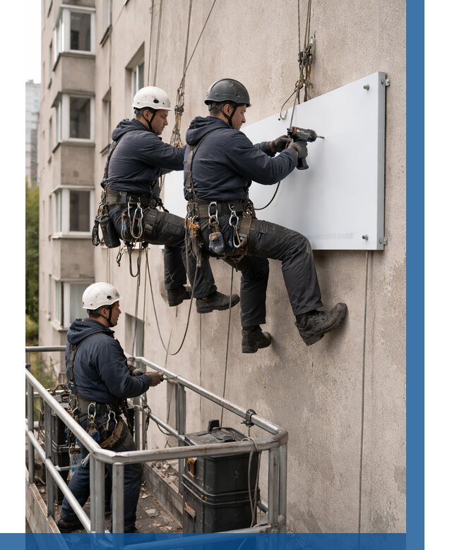 Монтаж табличек и указателей в Изобильном от 3636 р. | ВЫСОТНИК-Збл