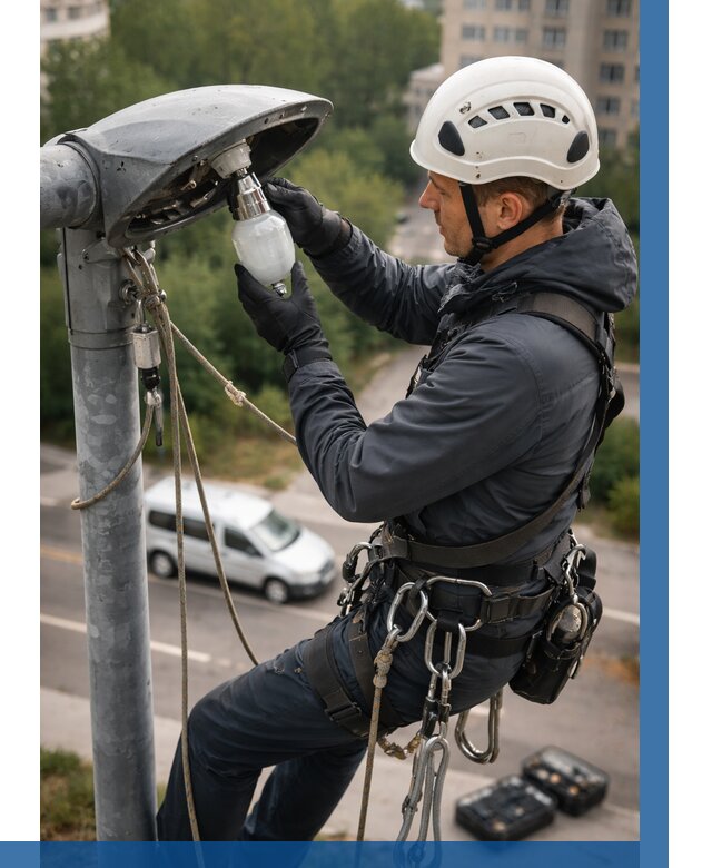 Замена ламп на высоте в Изобильном от 2597 р. | ВЫСОТНИК-Збл