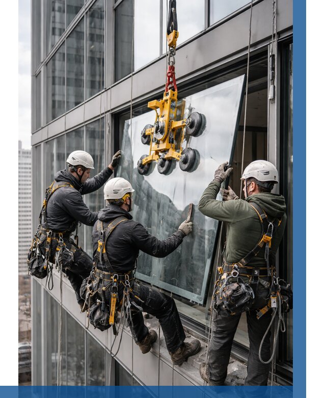 Фасадное остекление зданий под ключ в Изобильном от 10388 р. | ВЫСОТНИК-Збл