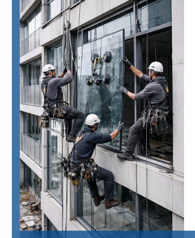 Фасадное остекление и монтаж витражей зданий в Изобильном под ключ