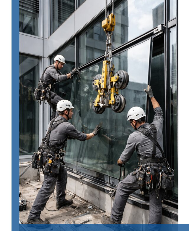 Структурное остекление фасадов в Изобильном монтаж и обслуживание